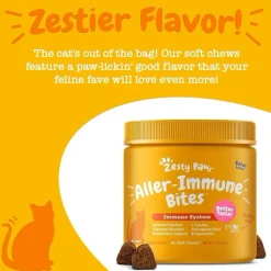 Zesty Paws Aller-Immune Bacon Flavored Immune System Chews for Cats (60 ct)