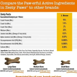 Zesty Paws All-in-One Functional Dental Bone Chews For Small Dogs (28 bones)
