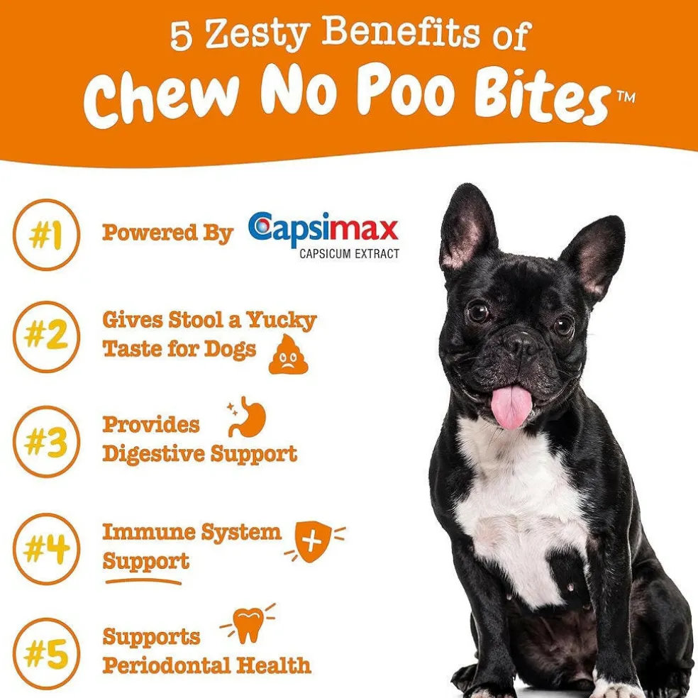 Zesty Paws Chew No Poo Bites Chicken Flavored Chews for Dogs (90 ct)