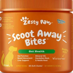 Zesty Paws Scoot Away Bites Chicken Flavored Digestive Chews for Dogs (90 ct)