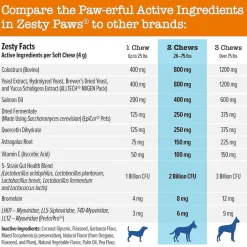 Zesty Paws Senior Advanced Aller-Immune Salmon Flavored Chews for Dogs (90 ct)