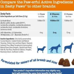 Zesty Paws Senior Advanced Probiotic Bites Chicken Flavored Chews for Dogs (90 ct)