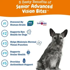 Zesty Paws Senior Advanced Vision Bites Chicken Flavored Chews for Dogs (90 ct)