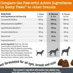 Zesty Paws Vet Strength Hip & Joint Mobility Bites Beef & Bacon Flavored chews for Dogs (90 ct)