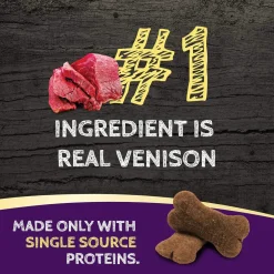 Zignature Venison Formula Ziggy Bars with Pumpkin Dog Treats, 12-oz
