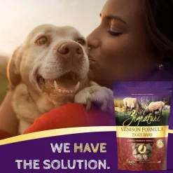 Zignature Venison Formula Ziggy Bars with Pumpkin Dog Treats, 12-oz