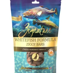 Zignature Whitefish Formula Ziggy Bars with Pumpkin Dog Treats, 12-oz