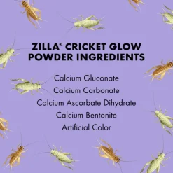 Zilla Cricket Glow Powder Supplement For Reptiles (4 oz)