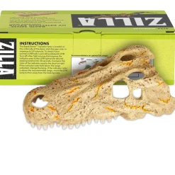 Zilla Rapid Sense UV Detecting Decor Crocodile Skull, Medium