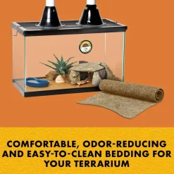 Zilla Reptile Terrarium Bedding Substrate Floor Liner- Natural