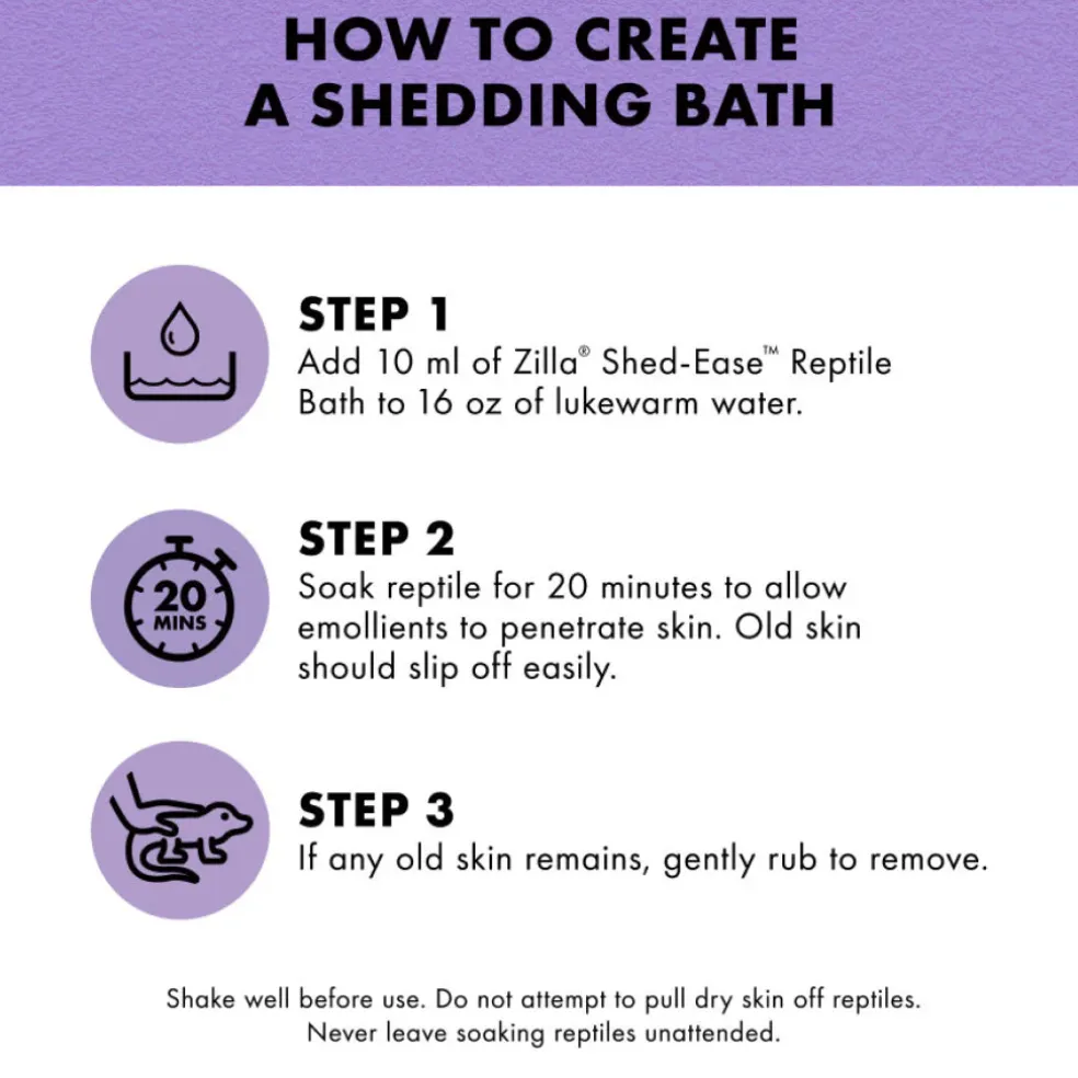 Zilla Shed-Ease Reptile Bath (8 oz)