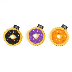 Zippyclaws Halloween Mini Donutz Toy For Cats- 3pk