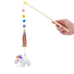 ZippyClaws Unicorn ZippyStick Interactive Cat Toy Wand