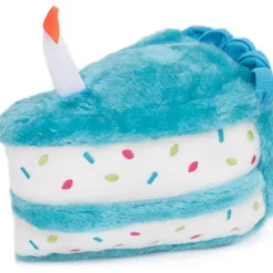 Zippy Paws Birthday Cake Plush Squeaky Toy for Dogs