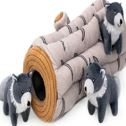 Zippy Paws Burrow Arctic Wolf Interactive Toy for Dogs (Extra Large)