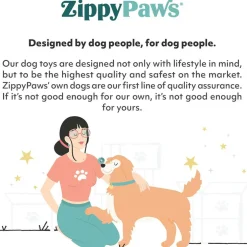 Zippy Paws Burrow Fox Stump Interactive Toy for Dogs (Extra Large)
