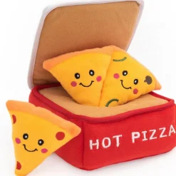 Zippy Paws Burrow Pizza Box Interactive Toy for Dogs (Medium)