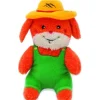 Zippy Paws Cheeky Chumz Squeaker Garrett the Gardener Plush Toy for Dogs (Medium)