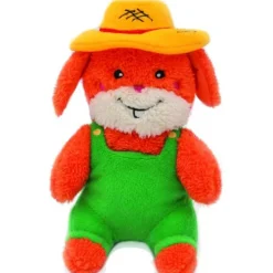 Zippy Paws Cheeky Chumz Squeaker Garrett the Gardener Plush Toy for Dogs (Medium)