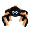 ZippyPaws Grunterz Dog Toy, Orange Spider