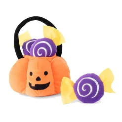 Zippypaws Halloween Burrow Trick or Treat Basket Toy For Dogs