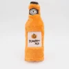 Zippypaws Halloween Happy Hour Crusherz Squeaker Bottle Pumpkin Ale Toy For Dogs