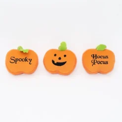 Zippypaws Halloween Miniz Pumpkins Squeaker Plush Toy For Dogs (3 pack)