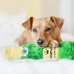 Zippy Paws Happy Hour Squeaky Crusherz Champagne Toy for Dogs