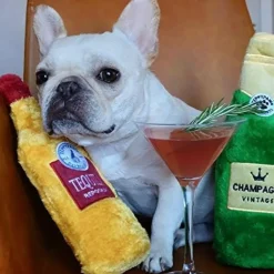 Zippy Paws Happy Hour Squeaky Crusherz Champagne Toy for Dogs