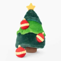 ZippyPaws Holiday Burrow Plush Dog Toy, Christmas Tree
