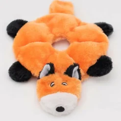 Zippy Paws Loopy Fox Squeaker No Stuffing Plush Toy Dog (Medium)