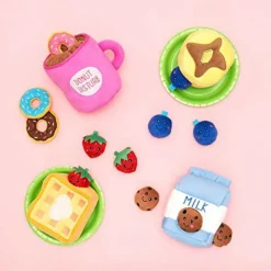 Zippy Paws Miniz Cookies Stuffed Squeaker Interactive Toy for Dogs (Extra Small 3 pack)