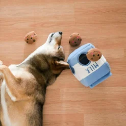Zippy Paws Miniz Cookies Stuffed Squeaker Interactive Toy for Dogs (Extra Small 3 pack)