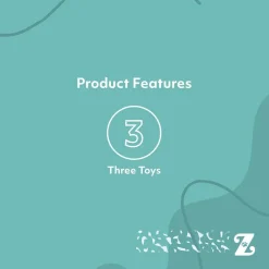 Zippy Paws Miniz Cookies Stuffed Squeaker Interactive Toy for Dogs (Extra Small 3 pack)