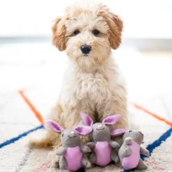 ZippyPaws Miniz 3 Pack Bunnies Dog Toy