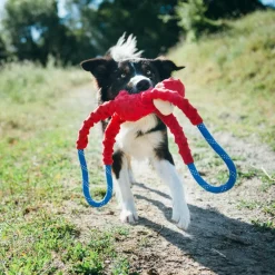Zippy Paws Monkey RopeTugz Durable Rope Squeaky Chew Toy for Dogs