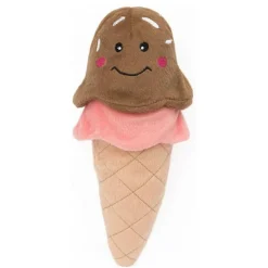 Zippy Paws NomNomz Ice Cream Plush Squeaky Toy for Dogs