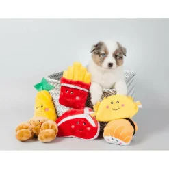 Zippy Paws NomNomz Ice Cream Plush Squeaky Toy for Dogs