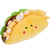Zippy Paws NomNomz Taco Plush Squeaky Toy for Dogs