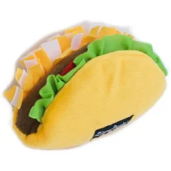 Zippy Paws NomNomz Taco Plush Squeaky Toy for Dogs