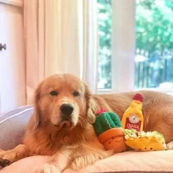 Zippy Paws NomNomz Taco Plush Squeaky Toy for Dogs