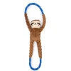 Zippy Paws RopeTugz Sloth Squeaky Plush Toy for Dogs (Large)