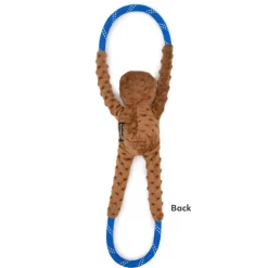 Zippy Paws RopeTugz Sloth Squeaky Plush Toy for Dogs (Large)