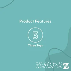 ZippyPaws Skinny Peltz Weasel, Skunk & Wolf Plush Dog Toy, Large, 3-pack
