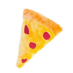 Zippy Paws Squeakie Nomnomz Pizza Squeaky Plush Toy for Dogs (Medium)