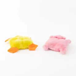 Zippy Paws Squeakie Pad Plush Dog Toys, 2-Pack