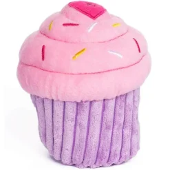 Zippy Paws Stuffed Plush Cupcake Toy for Dogs