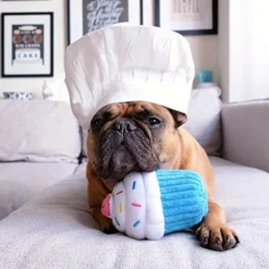 Zippy Paws Stuffed Plush Cupcake Toy for Dogs