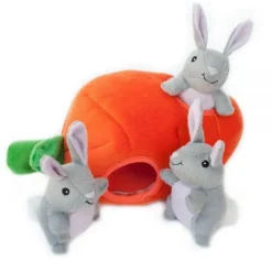 ZippyPaws Zippy Burrow Bunny 'n Carrot Hide and Seek Puzzle Dog Toy