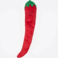 Zippy Paws Zippy Jigglerz Pepper Squeaky Plush Tug Toy for Dogs